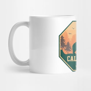 California Sunset and bear Mug